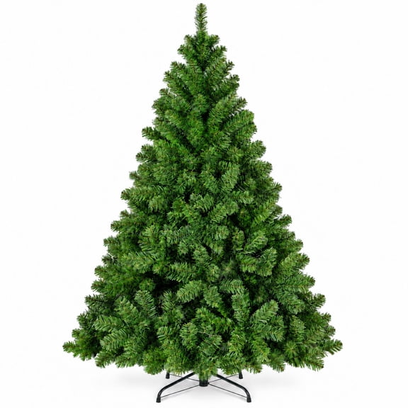 Fenbeli 7.5ft Artificial Christmas Tree with 1400 Branch Tips Full Green Xmas Tree for Home and Holiday Decor, Green