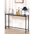thumbnail image 1 of Fenbeli Console Table Modern Entryway Table with Durable Black Metal Frame, 1 of 7