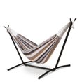 thumbnail image 1 of Fenbeli Double Camping Hammock with Stand 2 Person Portable Hammock Bed with Steel Frame and Carry Bag for Backyard Patio Outdoor Poolside, Yellow, 1 of 8