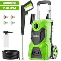 Fenbeli Electric Pressure Washer, 4800PSI Max 2.8 GPM for Car/Driveway/Patio/Pool Clean, Touch Screen