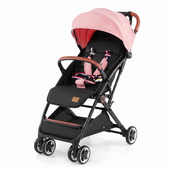 Fenbeli Lightweight Aluminium Frame Baby Stroller with Net, Aluminium Alloy Iron Fabric Frame, for 0-3 years old, 28.5" x 20.5" x 38" Footprint