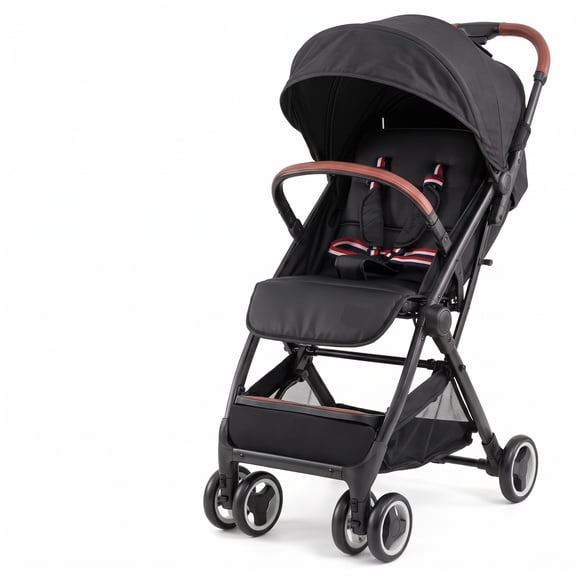 Fenbeli Lightweight Aluminium Frame Baby Stroller with Net, Aluminium Alloy Iron Fabric Frame, for 0-3 years old, 28.5" x 20.5" x 38" Footprint