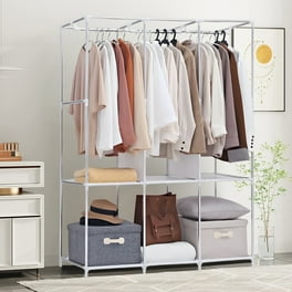 Mainstays 36 Clothes Closet Storage Rack with Zipper and
