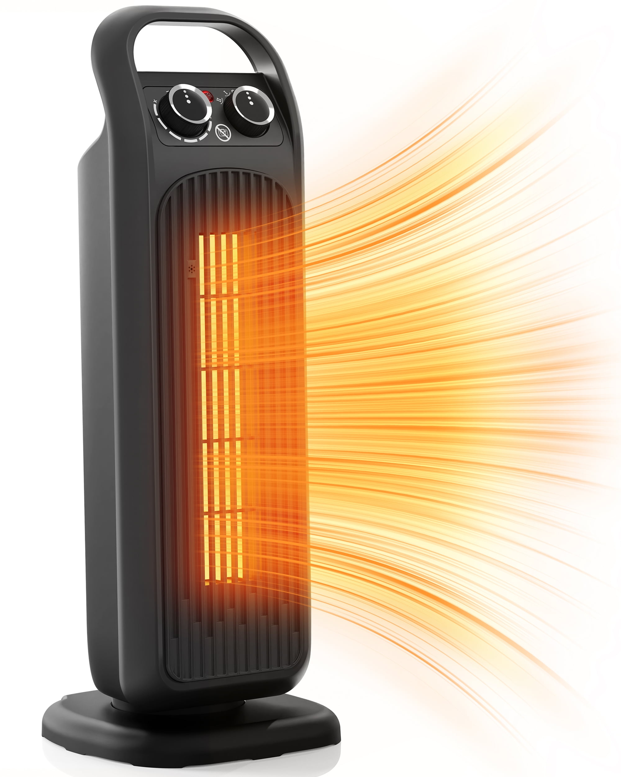 Fenbeli Space Heater, 1500W Electric Heater for Indoor Use, Portable PTC Ceramic Heater for Bedroom, Office