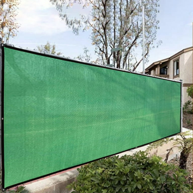 Fence Balcony Privacy Screen Cover, Windproof Sun Shade UV Protection  Privacy Screen Balcony Mesh Net for Patio, Fence, Backyard, Porch -  Includes Rope, Zip Ties,Green 
