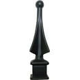 Fence Finials FourSided Spire Wing Tip HighImpact Polypropylene Black