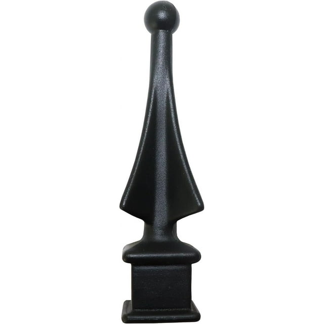Fence Finials FourSided Spire Wing Tip HighImpact Polypropylene Black