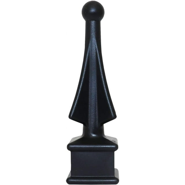 Fence Finials FourSided Spire Wing Tip HighImpact Polypropylene Black