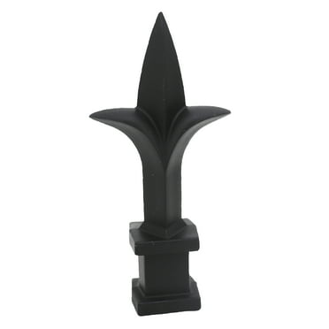 Fence Finials  Trident Spear Black  Decorative Fence Toppers - 1/2" - 25ct