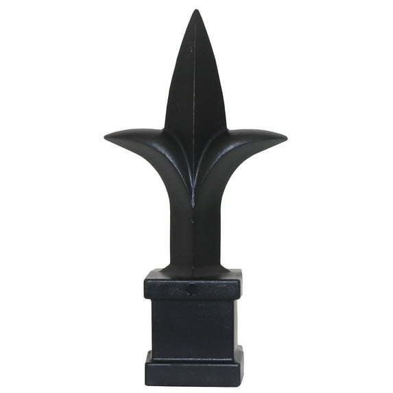 Fence Finials Trident Spear Black Decorative Fence Toppers - 5/8" - 5ct