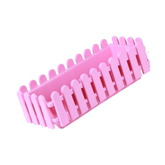 Fence Flower Container Rectangular for Potted Plant Hollow Planter Box Courtyard Accessories Accessories