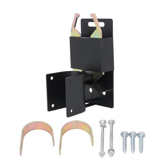 Fence Gate Latch, Anti Sag 2 Way Farm Gate Latch Easy Install Long Durability Black For 1 5/8in To 2in Round Tube