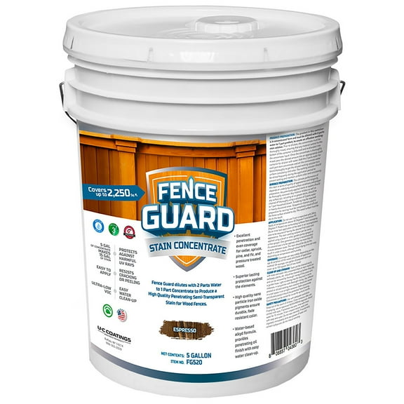 Fence Guard Stain Conc ESPRESSO 5-gallon