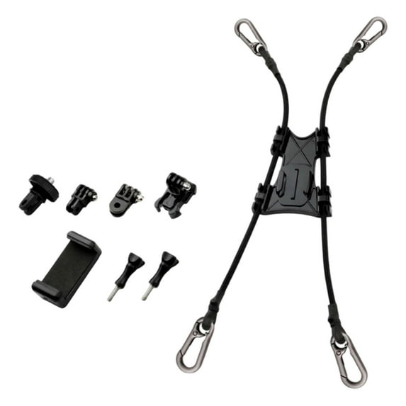 Fence Mount for Action Camera Chain Link Fence Backstop Recording Mount for Softball/Baseball/Tennis Game/Paddle Board