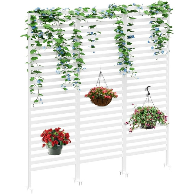 Fence Panels 12 Pack Outdoor Privacy Screen Freestanding Air