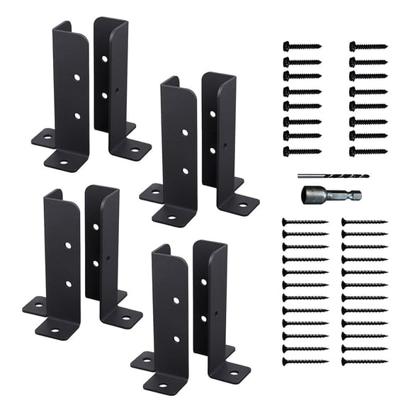 Fence Post Brackets Adjustable Wood Fence Pergola Post Base Brackets Kit