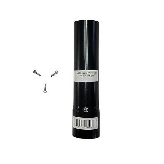Metrics Construction Fence Post Extender 1-7/8 Inches, Length (Rise) 6 inches, Color Black