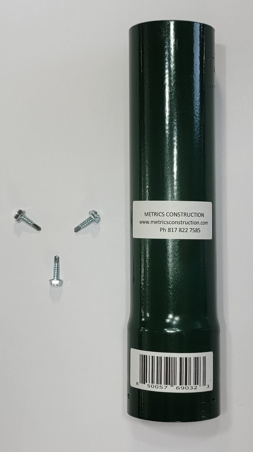 Fence Post Extender 15/8", 17/8", and 23/8" to increase the height