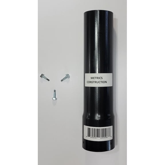 Metrics Construction Fence Post Extender 1-7/8 Inches, Length (Rise) 12 inches, Color Black
