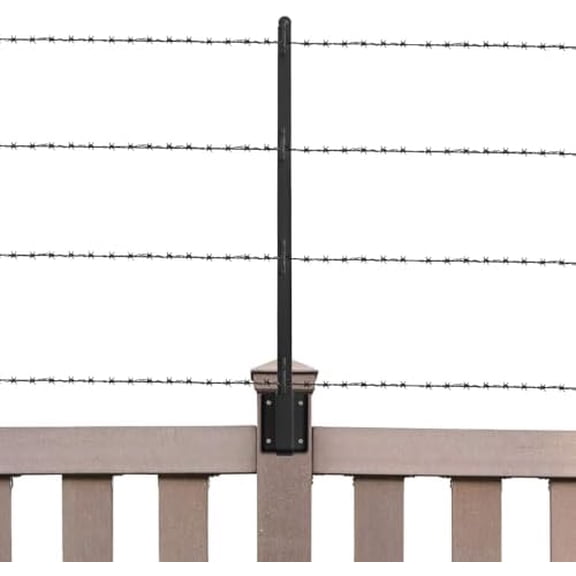 Fence Post Extender, 12 Pack 30.5" Fence Barbed Wire Extend Arm for Outdoor Fences to Increase Height, Protect Privacy and Pets Jumping Off, for Wooden Concrete Wall Garden$$Garden &