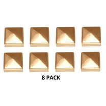 Fence Post Plastic BRONZE Caps 2 x 2 BRONZE (8 Pack)