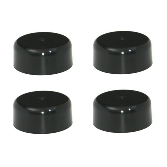 Fence Post Plastic Caps Black or White Round Plastic Caps fit 3.5 (3 1/2) Pressure Treated Wood Made In USA (4 Pack Black)