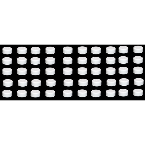 Fence Post Plastic Caps Black or White Round Plastic Caps fit 3.5 (3 1/2) Pressure Treated Wood Made In USA (50 Pack White)