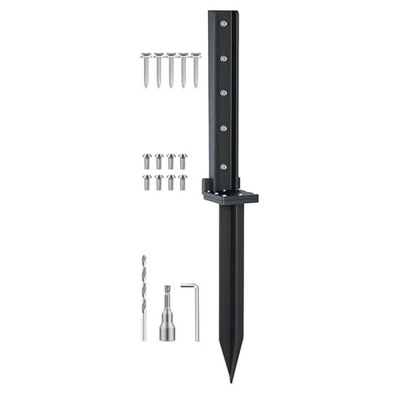 Fence Post Repair Kit Heavy Duty Repair H-Shaped Support Rust Resistant Screws