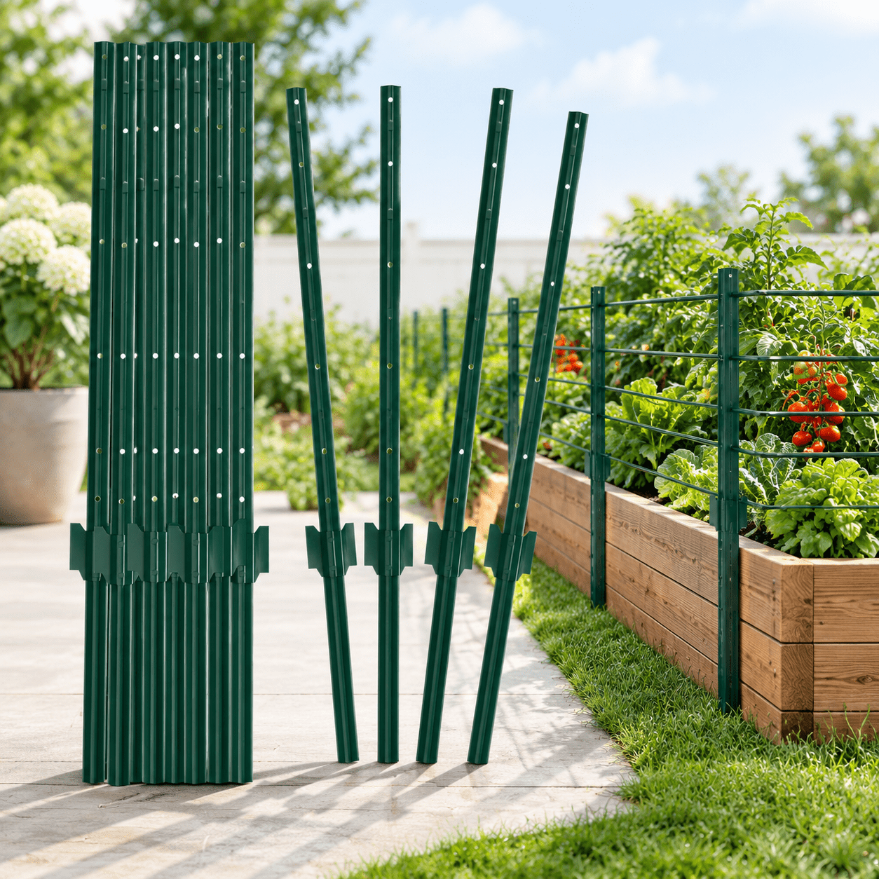 3ft Sign Post Fence Posts, 3FT-20P and 4FT-20P Metal U Posts for Wire Fencing, 20 ...