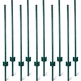 thumbnail image 1 of Fence Posts 4Feet - 10Pack, Heavy Duty Metal Fence Post with U-Channel, Steel Fence U-Post for Holding Garden Wire Fence, Corner Posts etc., 1 of 13