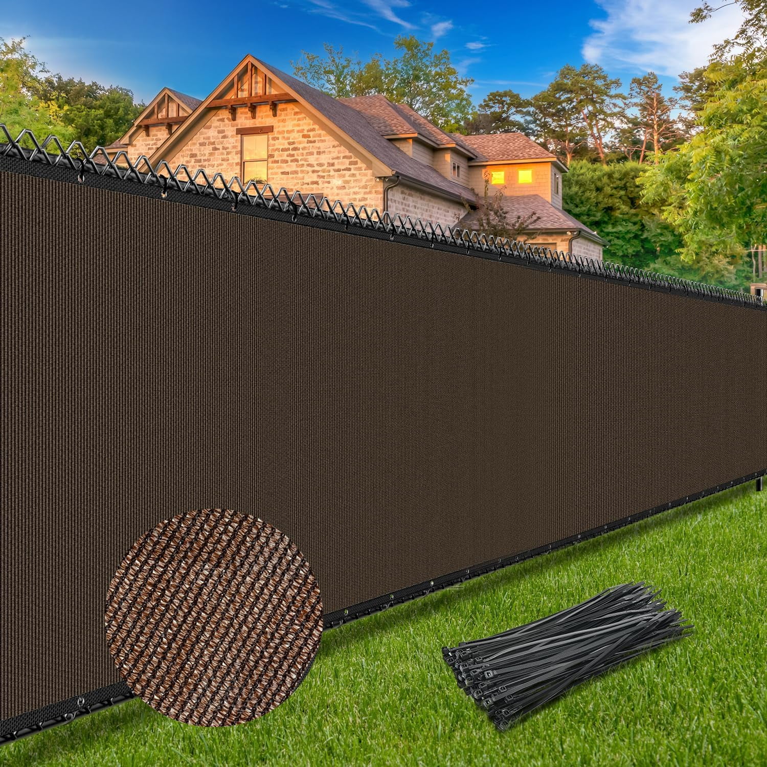 Fence Privacy Screen 6' x 25' Heavy Duty 170GSM Fencing Mesh Shade Net ...