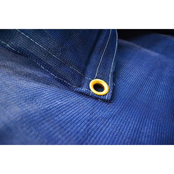 Fence Privacy Screen Windscreen Shade Cover Mesh Sun Shade (Blue) (6'x14')