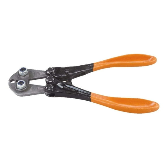 Fence Splicing Tool - 2-Slot Crimping Tool for High Tensile Fence - DP 2-3 & DPT 3-4 Sleeves - 12" Compact Electric Fence Tool No