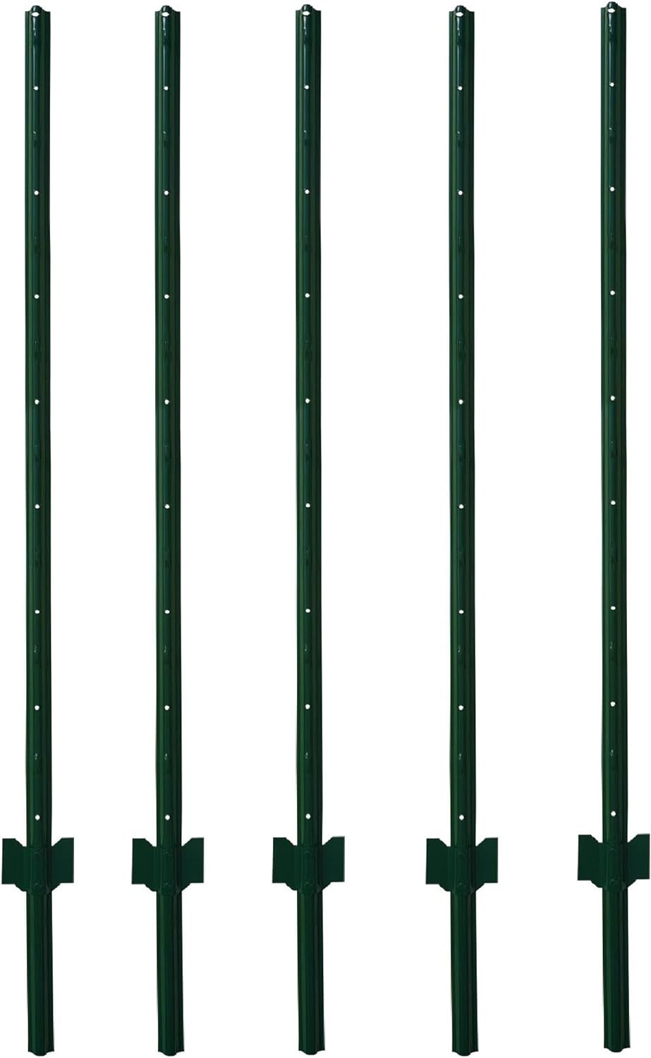 Fence Sturdy Duty Fence U Green 5 Feet, Pack Of 5, For Garden Wire