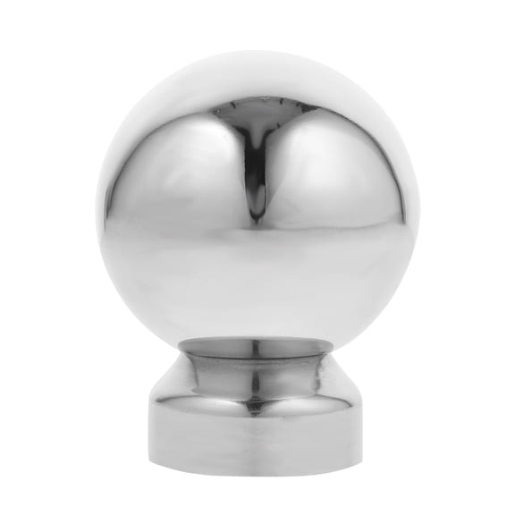 Homoyoyo Silver Stainless Steel Fence Ball Finials Easy Install for Garden Decor
