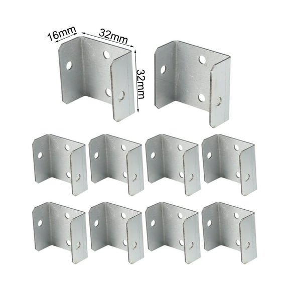 Fence Timber Post Fasteners 44Mm Fence Panel Clips Rust Resistant Material Secure Panel Grip Weatherproof Design