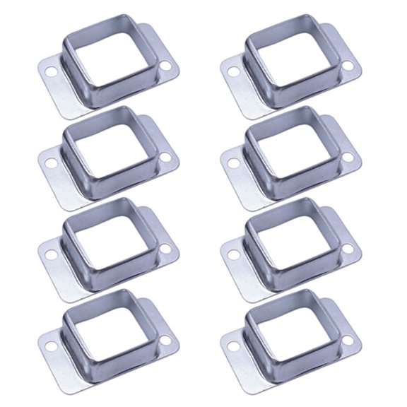 Fence Wall Mount Bracket Replacement Double Flange Square Brackets Deck Fence Wall Mount Rails End Bracket Connector