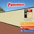 thumbnail image 1 of Fence4ever Tan Beige 8'x50' Fence Privacy Screen Windscreen Shade Cover Mesh Fabric Tarp, 1 of 7