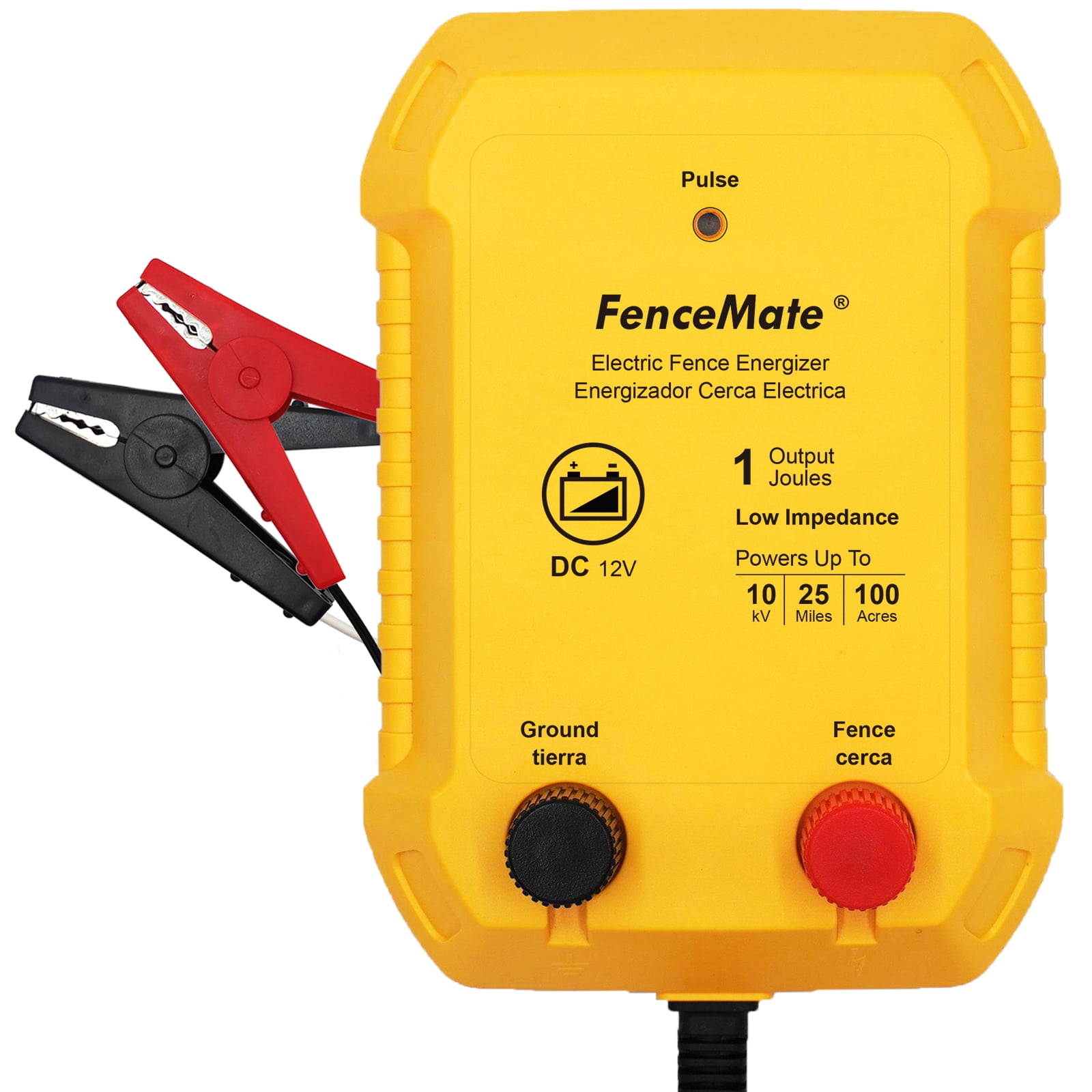 Fencemate 25 Miles Battery Powered Electric Fence Charger Output 1j Peak 10 Kv Low Impedance 5865