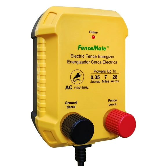 Fencemate AC Powered Low Impedance 7-Miles Electric Fence Charger
