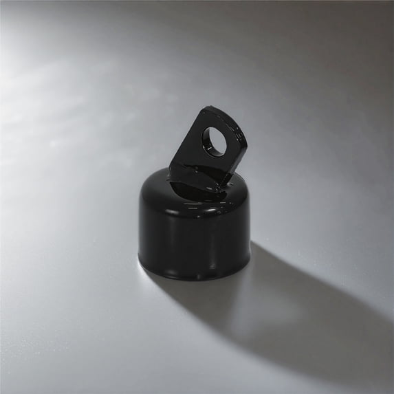 Fencer Wire 1-5/8" Black Top Rail End, Rail End Cap for 1-5/8" Outside Diameter Pipe, Chain Link Fence Parts, Hardware for Chain Link Fence, Gate, Post, Single