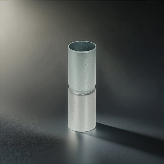 Fencer Wire 1-5/8" Silver Heavy Duty Top Rail Sleeve, Chain Link Parts, Pipe Adapter for Chain Link Fence, Fence Rail Connectors, Pack of 5