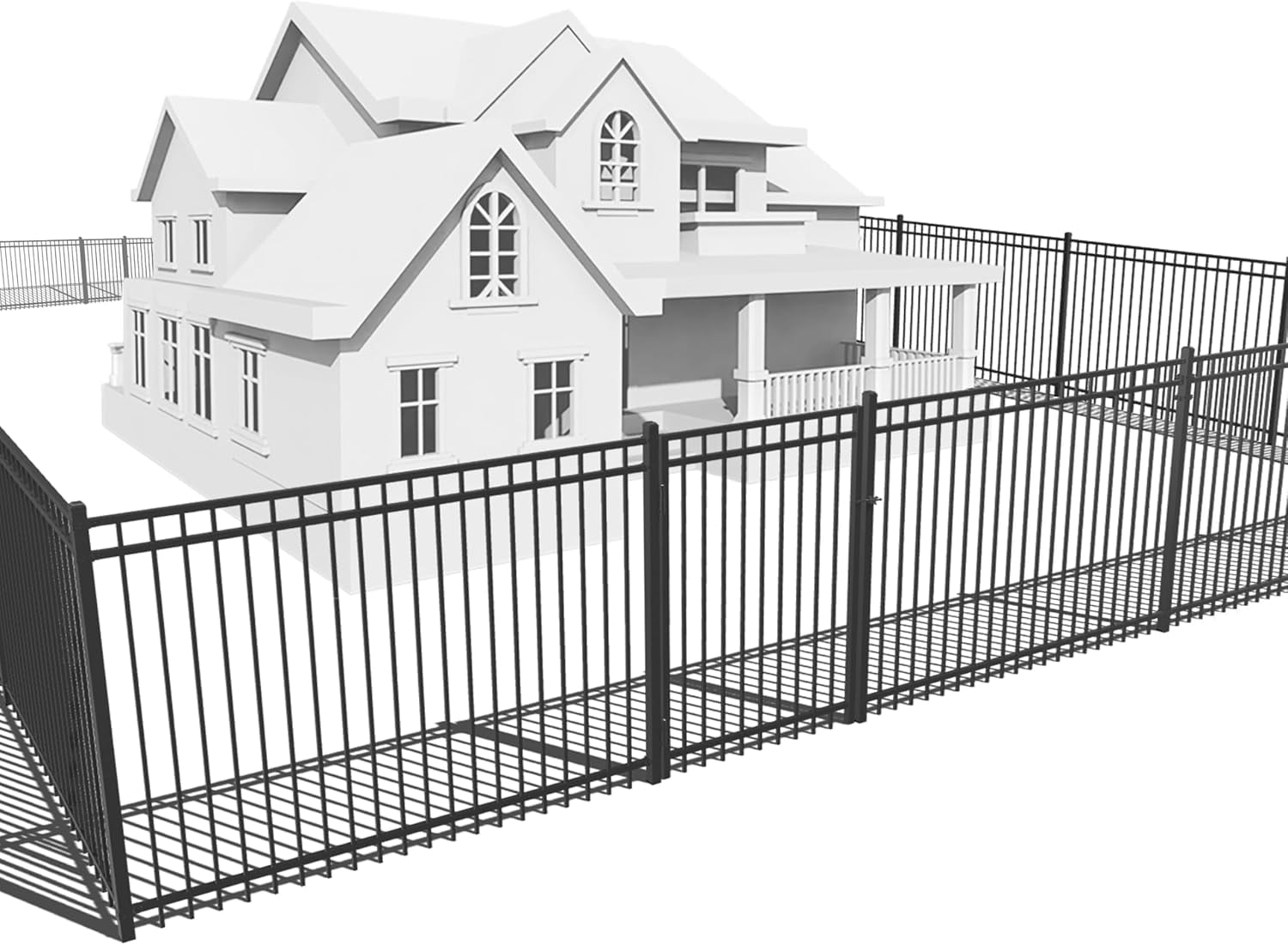 Fencer Wire 100FT Heavy Duty Flat Top Fence Barrier Kit Anti Rust fencer-wire-100ft-heavy-duty-flat-top-fence-barrier-kit-anti-rust