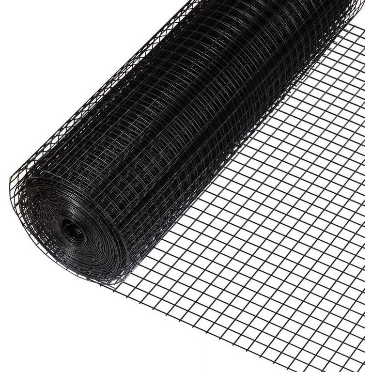 Plastic Chicken Wire Mesh (Black, 15.7 inches x 13.12 FT) Cuttable, No  Sharp Edges, Transparent, HDPE Plastic Fencing - Wire Mesh Roll for  Gardening