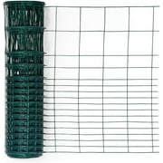 Fencer Wire 16 Gauge Green Vinyl Coated Rabbit Guard Fence, Poultry Fencing Wire Roll for Garden Yard Vegetable Plant, Protecting Against Rabbits, and Other Small Animals Damage 24 in. x 50 ft.