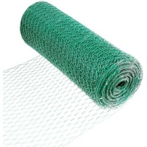 Fencer Wire 16 Gauge Vinyl Coated Hex/Poultry Netting Mesh 1.5" (3 ft. x 150 ft. Green)