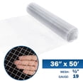 thumbnail image 1 of Fencer Wire 19 Gauge Galvanized Hardware Cloth with Mesh Size 1/2" x 1/2" (3 ft. x 50 ft.), 1 of 8