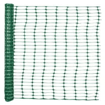 Fencer Wire 4 ft. Safety Fence, 100 ft. Green Plastic Fencing Roll for Construction Fencing, Pet Fencing and Event Fencing, 4 cm x 10 cm Mesh