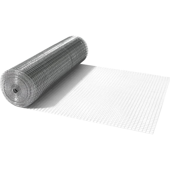 Fencer Wire 48-Inch x 100 ft. Hardware Cloth, 16 Gauge Hot Dipped Galvanized Wire Mesh Roll, 1-Inch Grid Chicken Wire Fence, Welded Wire Fencing, Concrete Wire Mesh