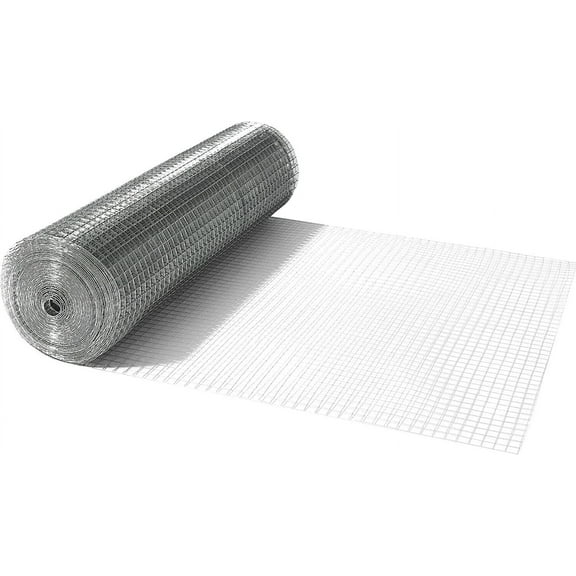 Fencer Wire 48-Inch x 100 ft. Hardware Cloth, 16 Gauge Hot Dipped Galvanized Wire Mesh Roll, 1-Inch Grid Chicken Wire Fence, Welded Wire Fencing, Concrete Wire Mesh
